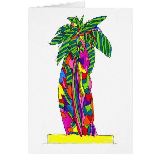 palm tree greeting card zazzle palm tree greeting card zazzle