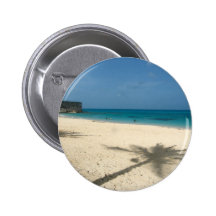 Palm Tree in Bermuda Pinback Buttons