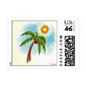 Palm Tree In The Sun postage by MiamiAngel Palm Tree In The Sun postage