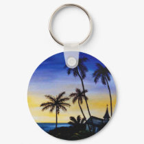Palm Tree Island keychains