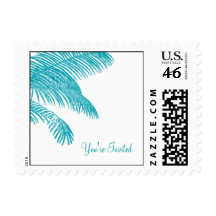 Palm Tree Leaves Postage Stamp