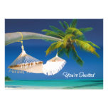 Palm Tree, Ocean & Hammock You're Invited