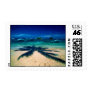Palm Tree on the Sand Postage