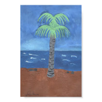 Palm Tree Painting by Julia Hanna posters