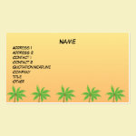 Palm Tree Photo Profile Card Business Card Template