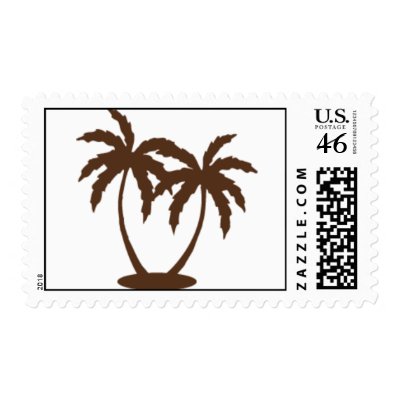 Palm Tree Postage Stamp