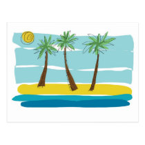 Palm Tree Postcard postcards