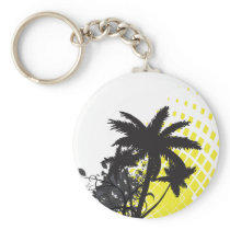palm tree rays keychain
