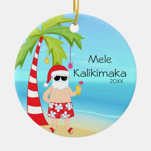 palm tree relaxing santa hawaiian christmas christmas tree palm tree relaxing santa hawaiian christmas christmas tree