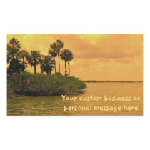 Palm Tree Reverie Custom Rectangular Stickers