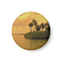 Palm Tree Reverie Fridge Magnet