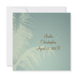 Palm tree silhouette personalized invitations