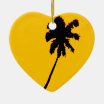 Palm Tree Silhouette Ornaments