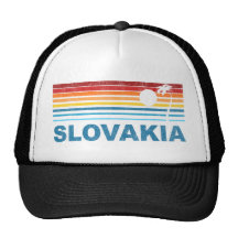 Palm Tree Slovakia Trucker Hat