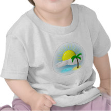 Palm Tree, Sun and Beach T Shirts
