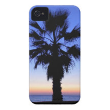 Palm Tree Sunset iPhone 4 Case-Mate Cases
