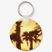 Palm Tree Sunset keychains