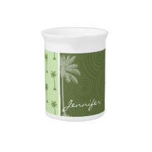 Palm Tree; Tropical Drink Pitchers