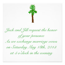 Palm Tree Wedding Invitation