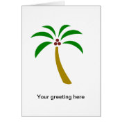 Palm Tree With Coconuts Cards