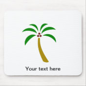 Palm Tree With Coconuts Mouse Pad