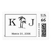 Palm Tree with Initials postage by kmh218 Palm Tree with Initials postage
