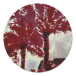 palm trees acrylic modern tropical wall art stickers