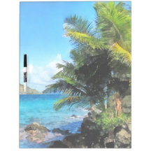 Palm Trees and Beach St. Thomas VI Dry Erase Whiteboards
