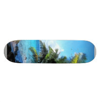 Palm Trees and Beach St. Thomas VI skateboards