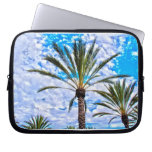 Palm Trees and Blue Sky Electronics Sleeve laptop sleeves
