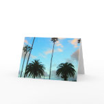 Palm Trees and Blue Sky Greeting Card