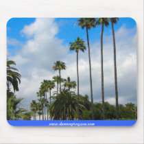 Palm Trees and Clouds mousepads by DonnaGrayson Palm Trees and Clouds mousepads