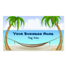 Palm Trees and Hammock Beach Business Card
