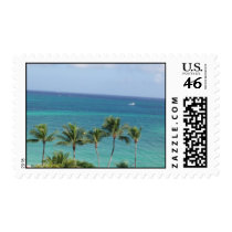 Palm Trees and Ocean postage