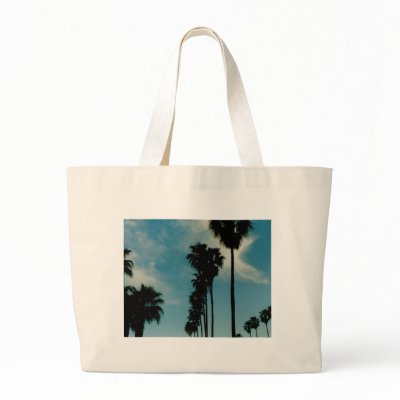 Palm Trees Canvas Bag by quetzal323