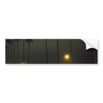 Palm Trees Beaches Night La Jolla bumper stickers