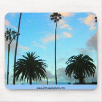 Palm Trees  Blue Sky Mousepad