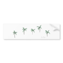 Palm Trees Bumper Sticker bumper stickers by ginyhogan Palm Trees Bumper Sticker bumper stickers