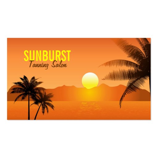Palm Trees Business Card (front side)