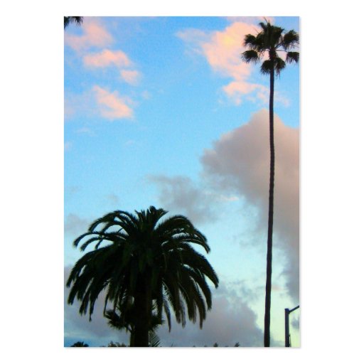 palm trees business cards (back side)