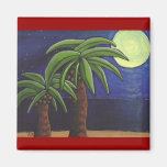Palm Trees by the Sea - magnet