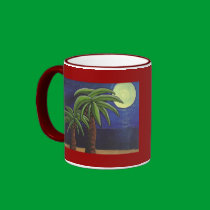 Palm Trees by the Sea - mug mugs
