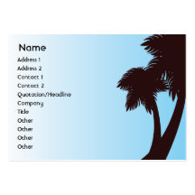 Palm Trees - Chubby Business Card Template