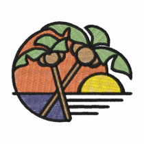 Palm Trees embroidered shirts