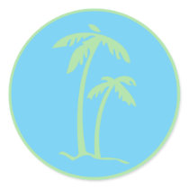 Palm Trees Envelope Seal