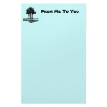 Palm trees in black, stationery