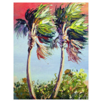 Palm Trees in the Wind Letterhead Template