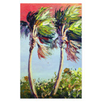 Palm Trees in the Wind stationery by MazzArtGallery Palm Trees in the Wind stationery