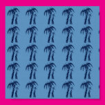 Palm Trees on Blue Poster