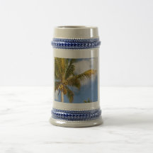 palm trees on the beach coffee mugs